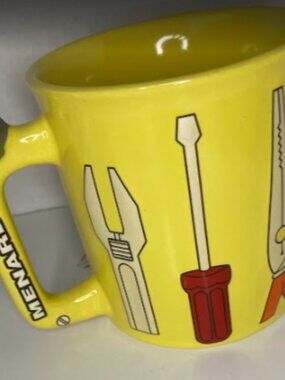 Menards Yellow Tool Mug